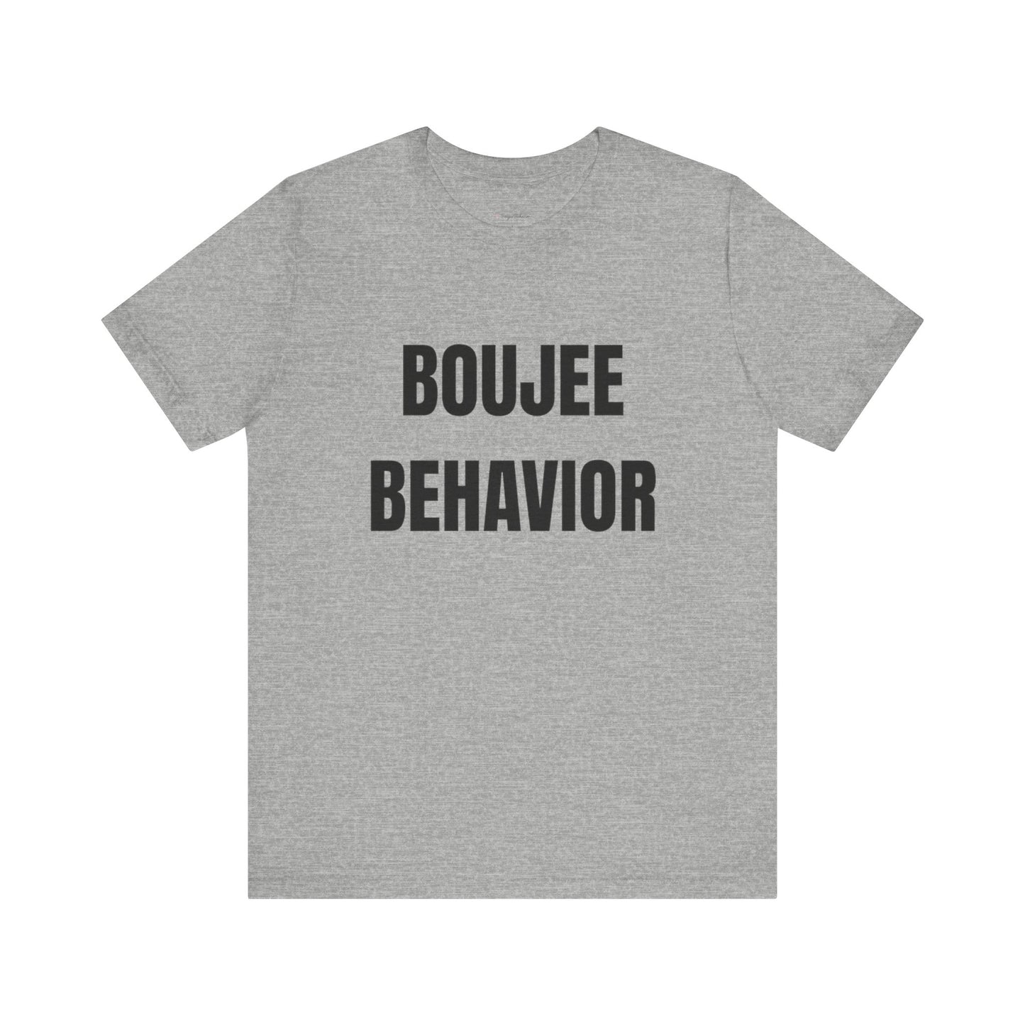 Boujee Behavior Tee-Black Text