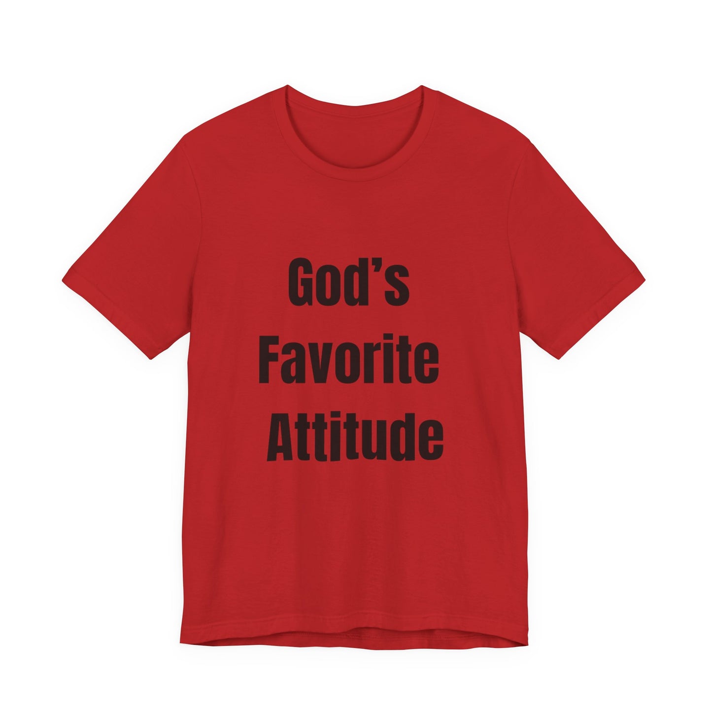 God's Favorite Attitude Tee-Black Text