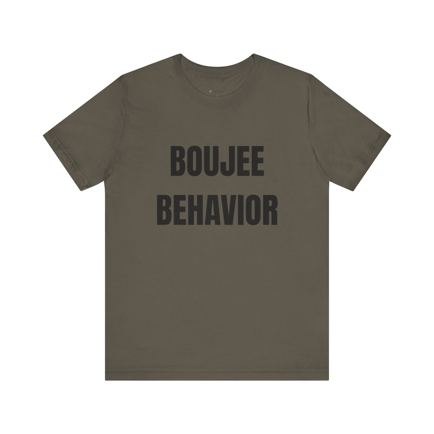 Boujee Behavior Tee-Black Text