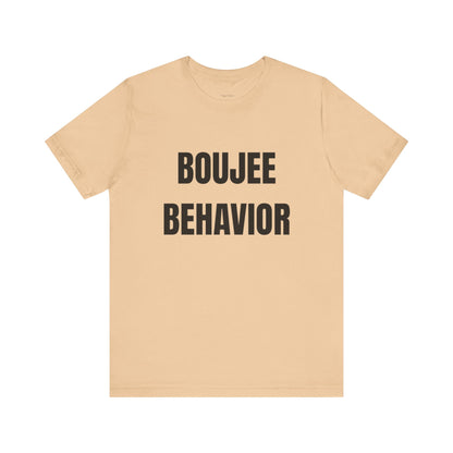 Boujee Behavior Tee-Black Text